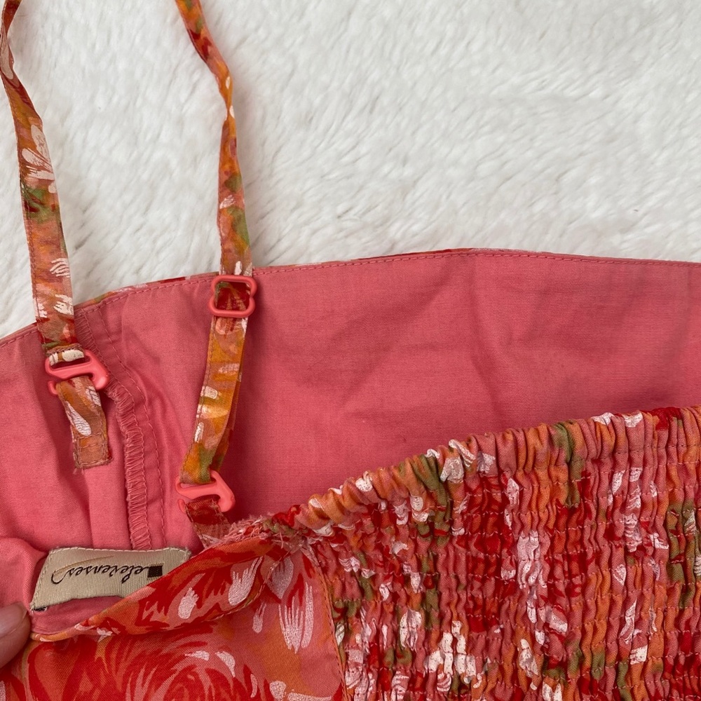 Anthro silk dress size 6 with straps - Picture 8 of 9